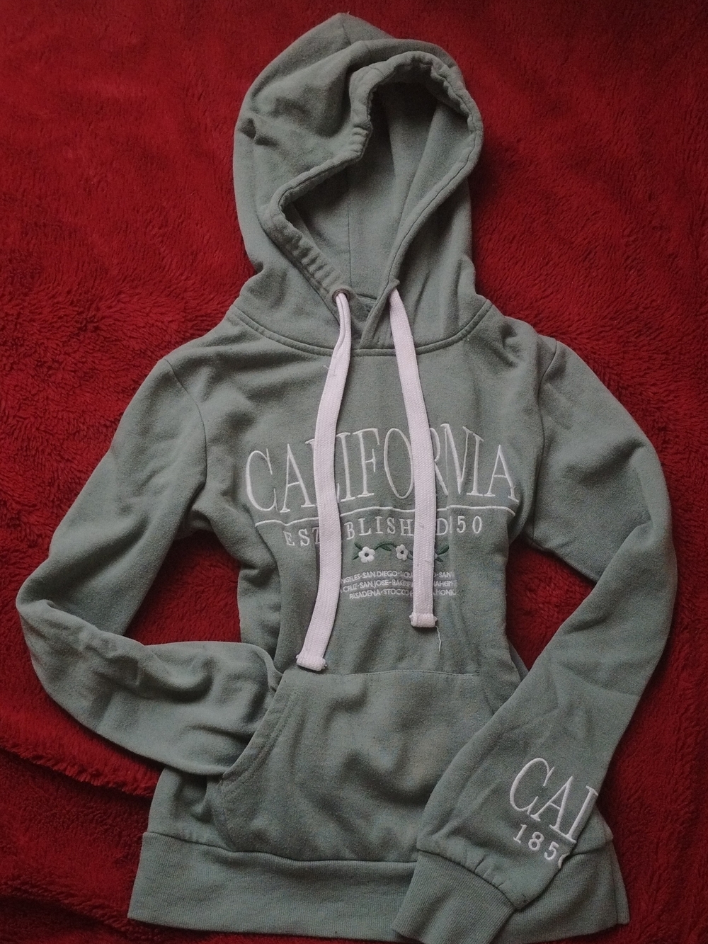 Sage Green Women's Hooded Sweater